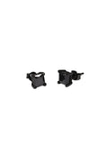 Black Zirconia Stud Earrings
