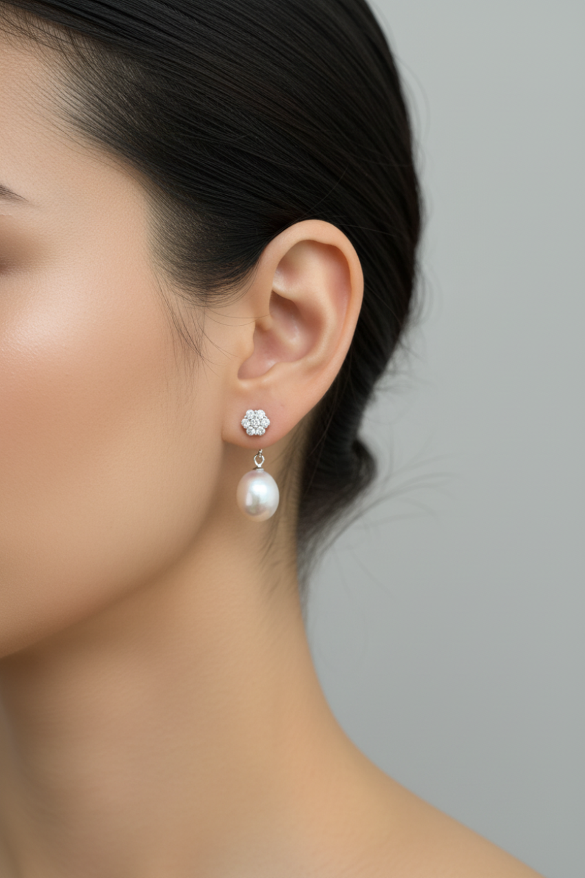 Convertible Freshwater Pearl Earrings