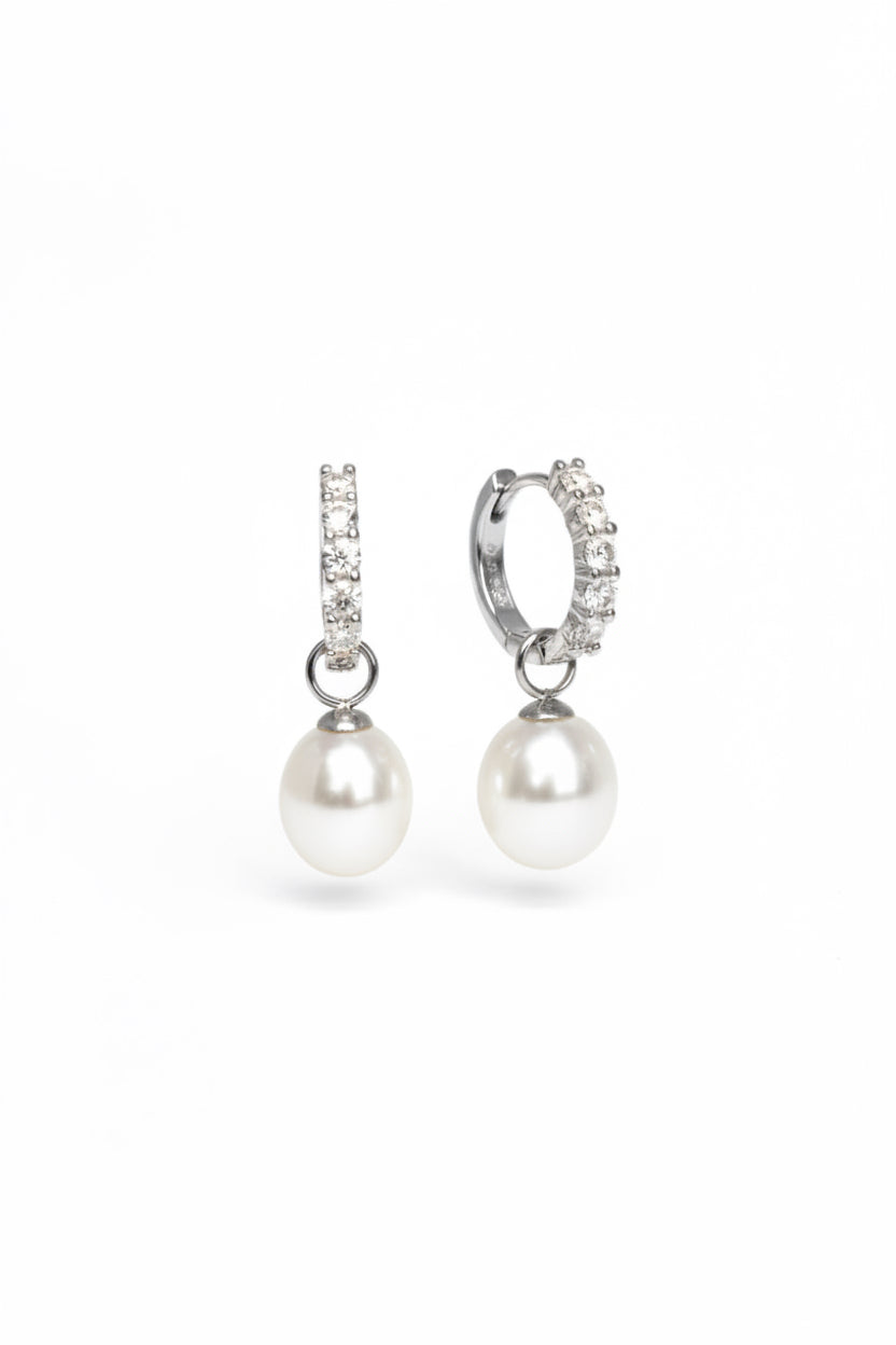 One pair Two style Freshwater Pearl Earrings