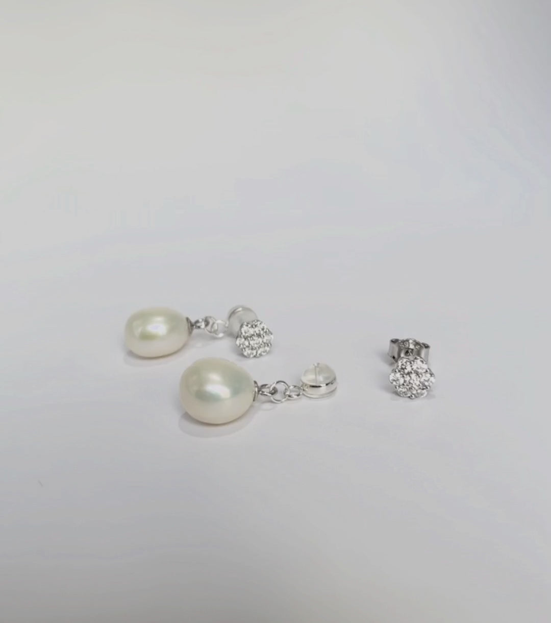 Convertible Freshwater Pearl Earrings